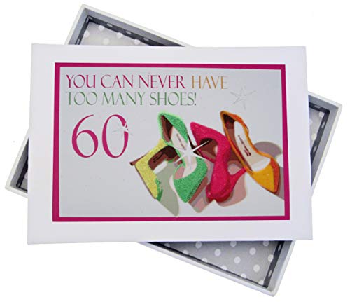 White Cotton Cards Nsh60t"vous n'Aurez jamais trop de chaussures, 152,4 cm anniversaire Album photo - Neon Cover