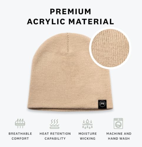 Image of Revony Evony Beanie Cap - Soft Knit Beanie Hat - Warm and Durable