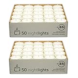 100 velas de té con un tiempo de combustión de aprox. 8 horas