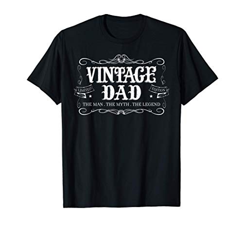Father's Day gift from Son Daughter Wife Vintage Dad Camiseta