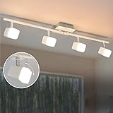 ✅【Fest Verbaute LED Perlen】Innen unserer Deckenlampe integriert PADMA LED Perlen.Dann hat die Deckenlampe hochwertiges helles Licht und die LED Perlen ist sehr Langlebig. Sie brauchen die Glühbirnen nicht mehr zu wechseln, sehr bequem.