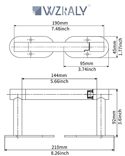 Wzkaly Brushed Grey Toilet Paper Holder Self Adhesive Or Wall Mounted, Sus304 Stainless Steel Rustproof Adhesive Toilet Roll Holder No Drilling For Bathroom, Kitchen, Washroom (1 Pack, Brushed) #TOP4