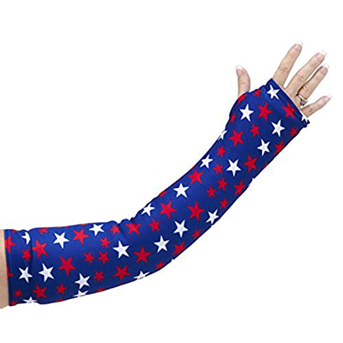 CastCoverz! Designer Arm Cast Cover - USA Stars - Small Long: 18" length X 9" circumference - Removable and Washable - Made in USA