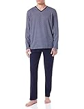 HOM Herren Pyjama Napoule - Blue Print - Größe S