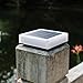 CAXUSD Solar Energy Pillar Lighting Tool Waterproof Outdoor Courtyard Lamp with Dual Color Temperature 3000K-6000K for Garden Fence and Patio Post Lighting