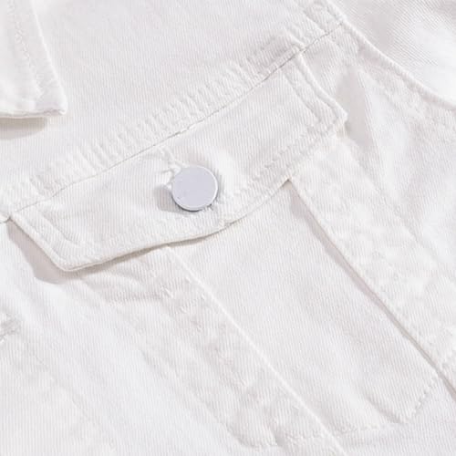 Men's Slim Fit Trendy Cowboy Jacket Casual Classic Motorcycle Jeans Coat Male Classic Motorcycle Denim Jacket2