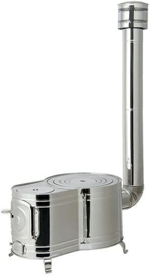 ステンレス時計1型薪ストーブセット