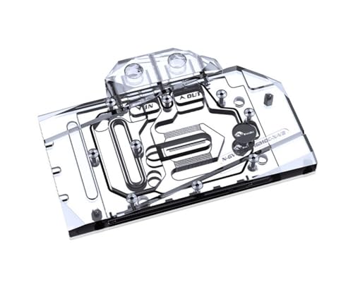 Bykski �t���J�o���b�W GPU �E�H�[�^�[�u���b�N�ƃo�b�N�v���[�g GIGABYTE RTX 3060/3060TI (N-GV3060TIGMOC-X-V2)�p