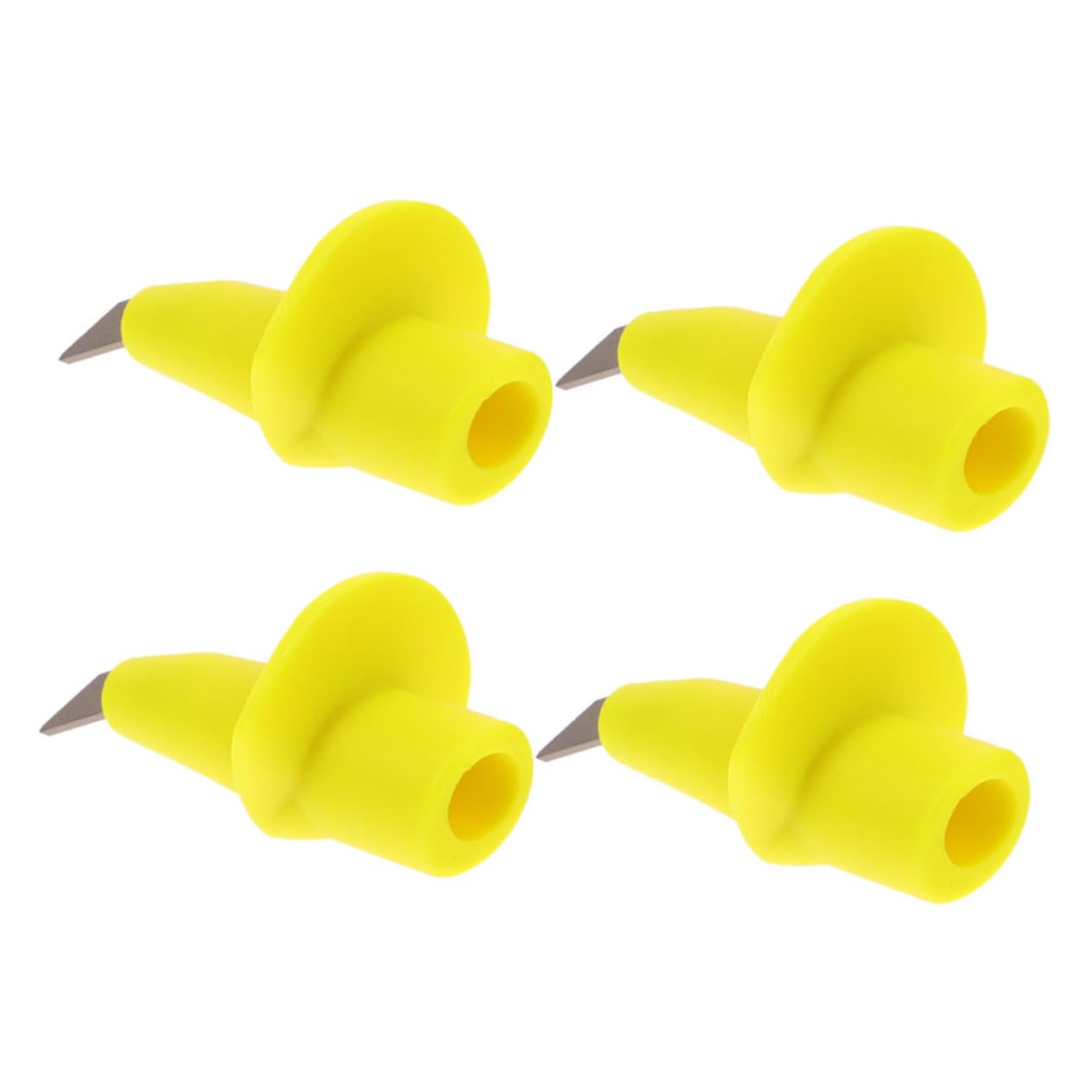 Happyyami Walking Stick Tips for Hiking 4pcs Universal Ski Stick Tips Crutch Foot Covers for Anti-Skid Trekking Poles