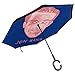 Produktbild Jon Hamm Ham Slice Inverted Umbrella für Auto Reverse Folding Upside Down C-förmige Hände Leicht Winddicht