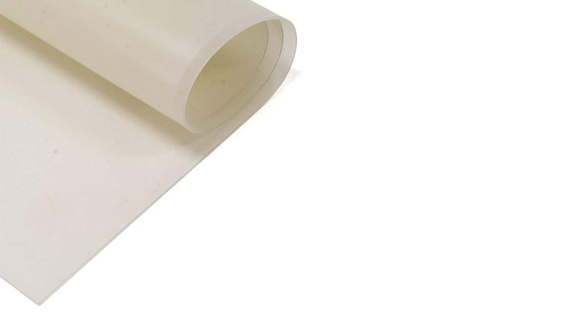 Gomma Siliconica, Vendita a Metraggio in altezza 1,2 mt (2 mm, Traslucido)