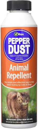 Vitax Natural Cat & Dog Repellent, Protects Gardens & Edible Crops, Sprinkle-On Solution for Fouling Prevention-Pepper Dust 225g