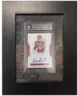 Sports Card Display Case Wall Mount Black Trading Card Display Frame for PSA & BGS Graded Cards, Baseball & Collectible Sports Cards Protective Wall Mounted Holder for Card Collection
