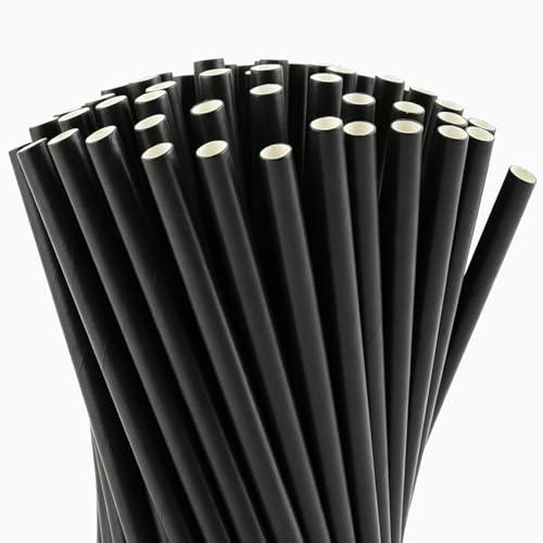 300 Pitillos de Papel Negro Biodegradables miniatura 1