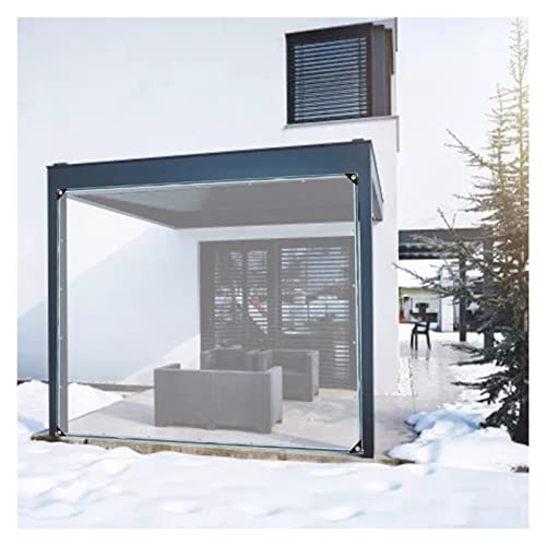 Aglzwy Transparent Waterproof Cover Heavy Duty Pvc Tarpaulin Curtains Garden Plant Cover Weatherproof Tarpaulin With Eyelets, Multiple Sizes (Color : Clear, Size : 1X2.2M/3.28X7.22Ft) #TOP8