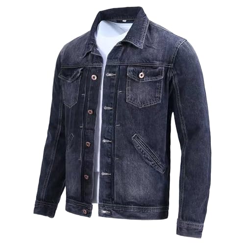 Chaqueta jean para hombre estilo casual y ajustado