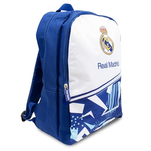 Hy-Pro Offiziell lizenzierter Real Madrid CF Storm großer Rucksack – leicht, Rucksack, Schule, tolles Fußballgeschenk, Real Madrid Merchandise