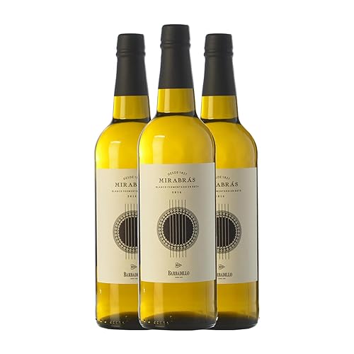 Barbadillo Mirabrás Palomino Fino Vino de la Tierra de Cádiz 75 cl Vino blanco (Caja de 3 Botellas de 75 cl)