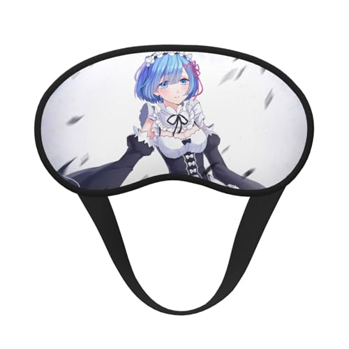リゼロ Re Zero アイマスク 睡眠用 安眠グッズ 目隠し 快眠グッズ スリープマスク 収縮バンド型 軽量 通気性 柔らかい 遮光 圧迫感なし 肌にやさし 仮眠 旅行 出張 昼寝に最適 四季 男女兼用 1枚
