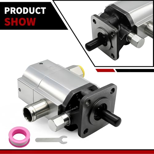 Image of Nakkaa 16 GPM 2 Stage Hydraulic Log Splitter Pump Aluminum Gear Pump | 3000 PSI aluminum hydraulic gear pump, Fast cycle times, Direct replacement pump for gas-powered log splitting machines