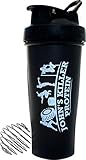 JOHN'S KILLER PROTEIN - Full Color BLENDERBOTTLE® with Logo. 28 oz. This Custom BlenderBottle® Makes a Statement That You take Your Diet and Workouts Seriously. (Black with White Logo)