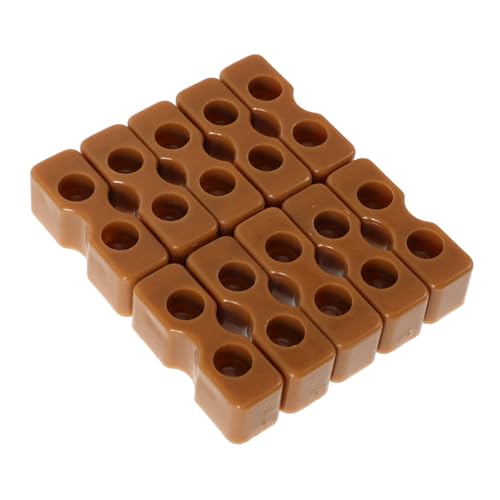 Toyvian 10 Stück Krippenzubehör Bett-Hardware-Halterung Bettteile Heim-Hardware-zubehör Bettzubehör Bett Unterstützung Für Kinderbettbretter Plastik Beige