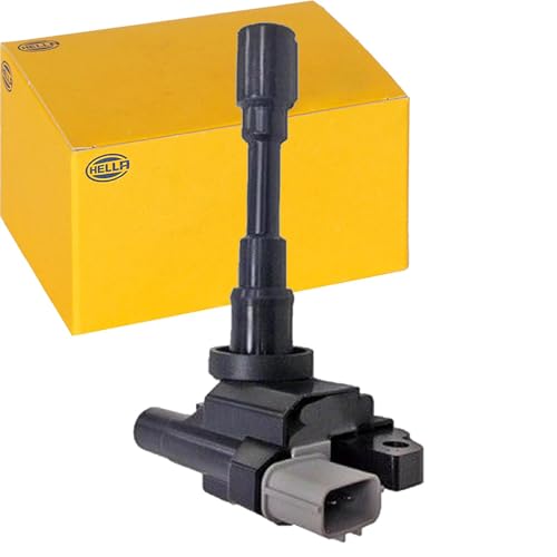 HELLA 5DA 358 000-391 Bobina de encendido - 3polos - Bobina de encendido cavidad bujía - atornillado