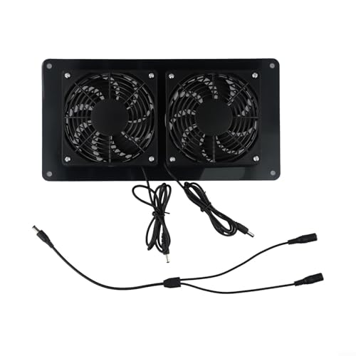 12V Solar Panel Powered Exhaust Fan Air Extraction Ventilation System With 115CFM Airflow 3000RPM Speed ​​Control For Dog House Outdoor Pet Shelter Office Cooling