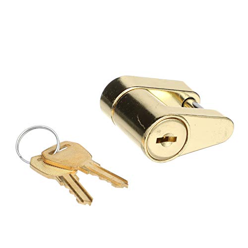 Seachoice Boat Trailer Hitch Coupler Lock with 2 Matching Keys, Solid Brass - Thumbnail 3