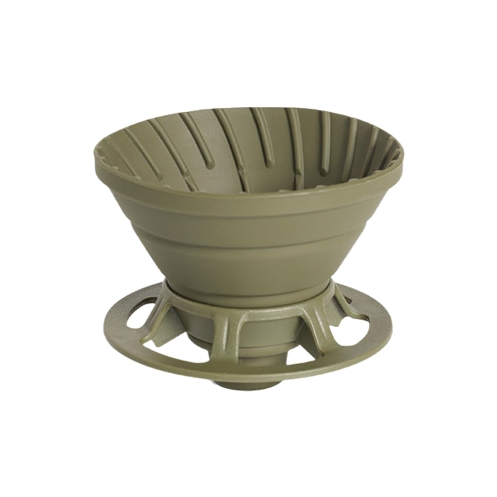 CTRLZS Silicone Foldable Coffee Dripper Reusable with Holder Coffee Filter Cup Space-Saving Foldable Coffee Funnel Outdoor,B
