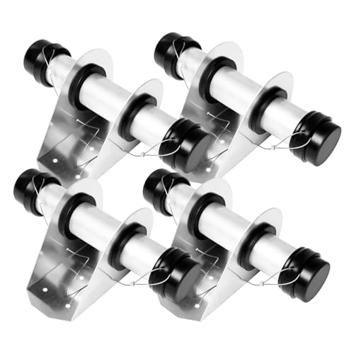 Cabtherlyn Trailer Document Holder Waterproof Registration Card Box with End Caps for Truck Trailers Body Auto Vehicle Tractor Insurance Aluminum 1-5/8 x 9-7/16 Tube Style (4 Pack)