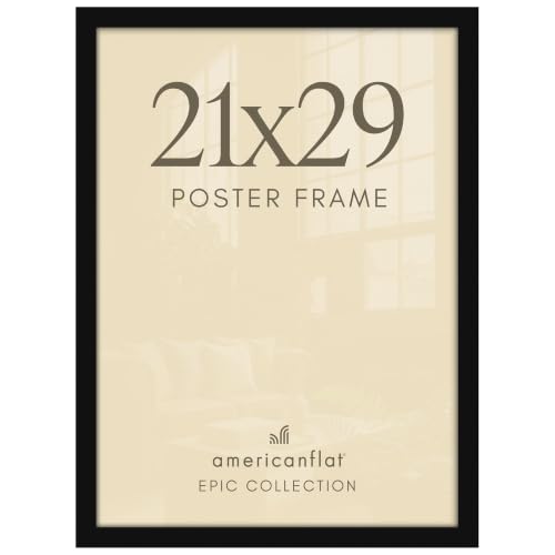 Image of Americanflat 21x29 Poster Frame - Engineered Wood - Black