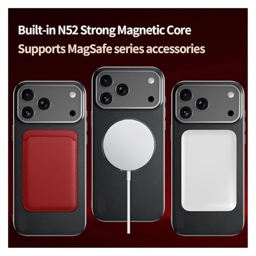 Étui magnétique iPhone 17 Pro avec support bague de protection