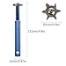 HIFROM Groove Sharpener with 6 Heads - Golf Club Groove Sharpener Re-Grooving Tool and Cleaner for All Irons Pitching Sand Lob Gap and Approach Wedges and Utility Clubs Blue Color