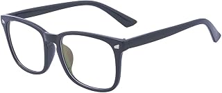 Black Blue Light Filter Nearsighted Distance Shortsighted Glasses Anti Eyestrain UV Blocking Myopia Eyeglasses for Women/Men -2.0