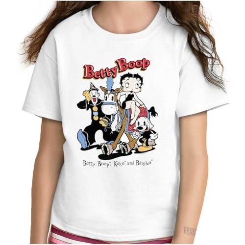 Betty Boop Koko The Clown Bimbo Girls Kids T Shirt Tees