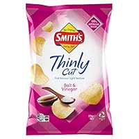 Smith’s Thinly Cut Potato Chips Share Pack Salt & Vinegar 175g