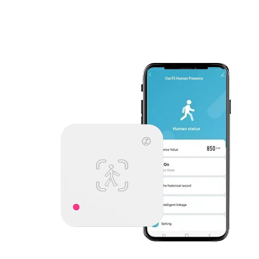 UanTii Tuya Smart Human Presence Sensor Wifi Radar Detector With Luminance Sensor Human Body PIR Sensor For Smart Home Smart Life App Control (zigbee version)
