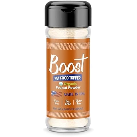 Raw Paws Boost Pet Food Topper Organic Peanut Powder, 3.2-oz Cover