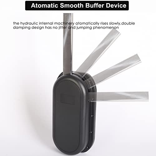 Uyoyous Chrome Steel Pull Down Closet Rod Heavy Duty Adjustable 35-46.7 Closet Pull Down Rods Hanger For Hanging Clothes Wardrobe Lift Rail Organizer Storage System Side Mounted Expanding Tubing #TOP1