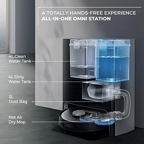 Image of ECOVACS DEEBOT X1 Omni 2-in-1 Robotic Vacuum & Mop, Powerful Suction, All-in-One Omni Station, Hands-Free Cleaning, AIVI 3D Navigation, TrueMapping, YIKO Voice Assistant