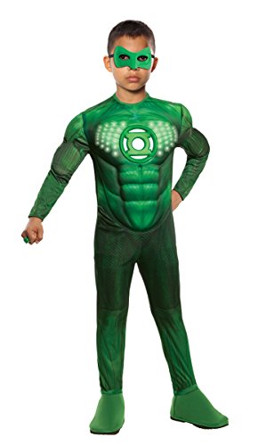 Green Lantern Child's Deluxe Hal Jordan Costume With Light Up Logo
