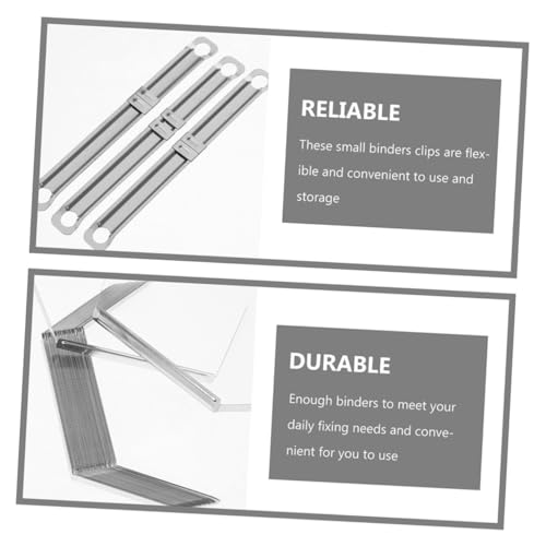 Pinces à reliure métalliques robustes et légères pour fixation de documents