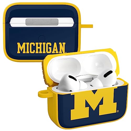 AFFINITY BANDS Michigan Wolverines HDX Case Cover Compatible with Apple AirPods Pro 1 & 2 (Classic)