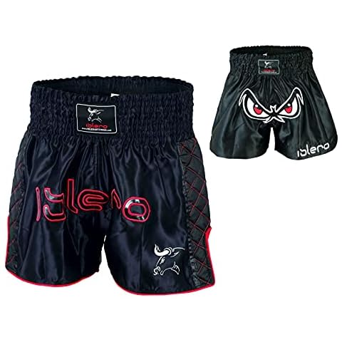 Islero Muay Thai Fight Shorts MMA Kick Boxing Grappling Martial Arts Gear UFC Men (Medium) Cover