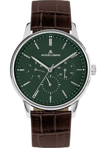 Jacques Lemans Manchester 1-2061C.1 Montre Unisexe Résistante aux Rayures pour un Usage Quotidien