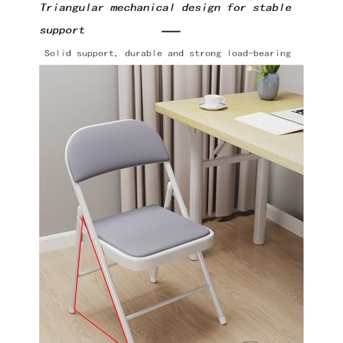 Chaise pliante en métal vert pour cuisine et balcon, siège d'appoint confortable