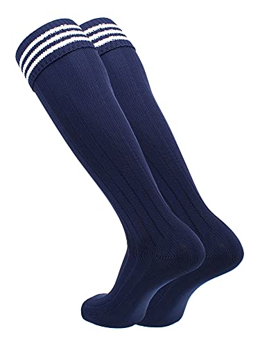 Image of Soccer Socks With Fold Down Top - European Style for Adults - Men and Women