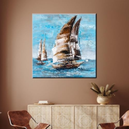 Affiches et impressions de bateaux 80x80cm | Décoration marine - 4