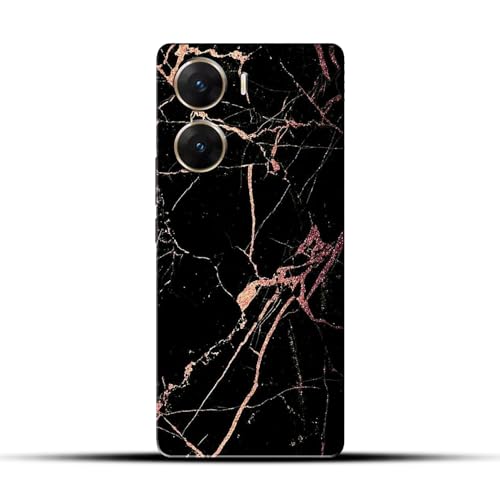 Image of COLORflow Polycarbonate Back Cover Compatible with Vivo V29E 5G | Beautiful Black Golden Marble | Designer Printed Hard CASE Bumper Back Cover Compatible with Vivo V29E 5G